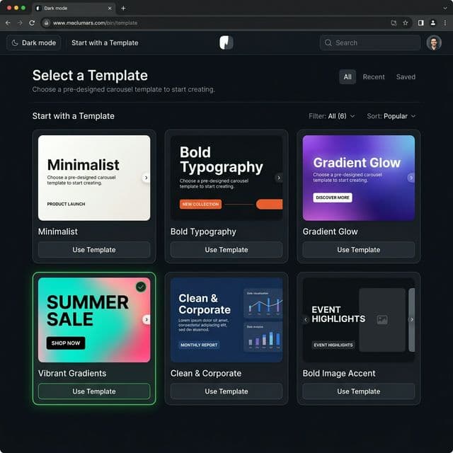 Step 2 — Choose a Template